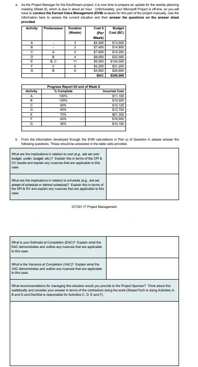 [SOLVED] Question 4a) Create the project PDM diagram in the grid ...