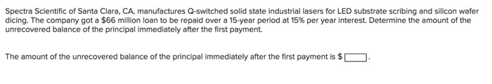 [SOLVED] Spectra Scientific of Santa Clara, CA, manufactures Q-switched ...